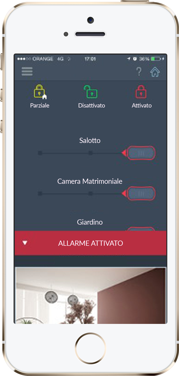 Applicazione per la gestione degli impianti di sicurezza